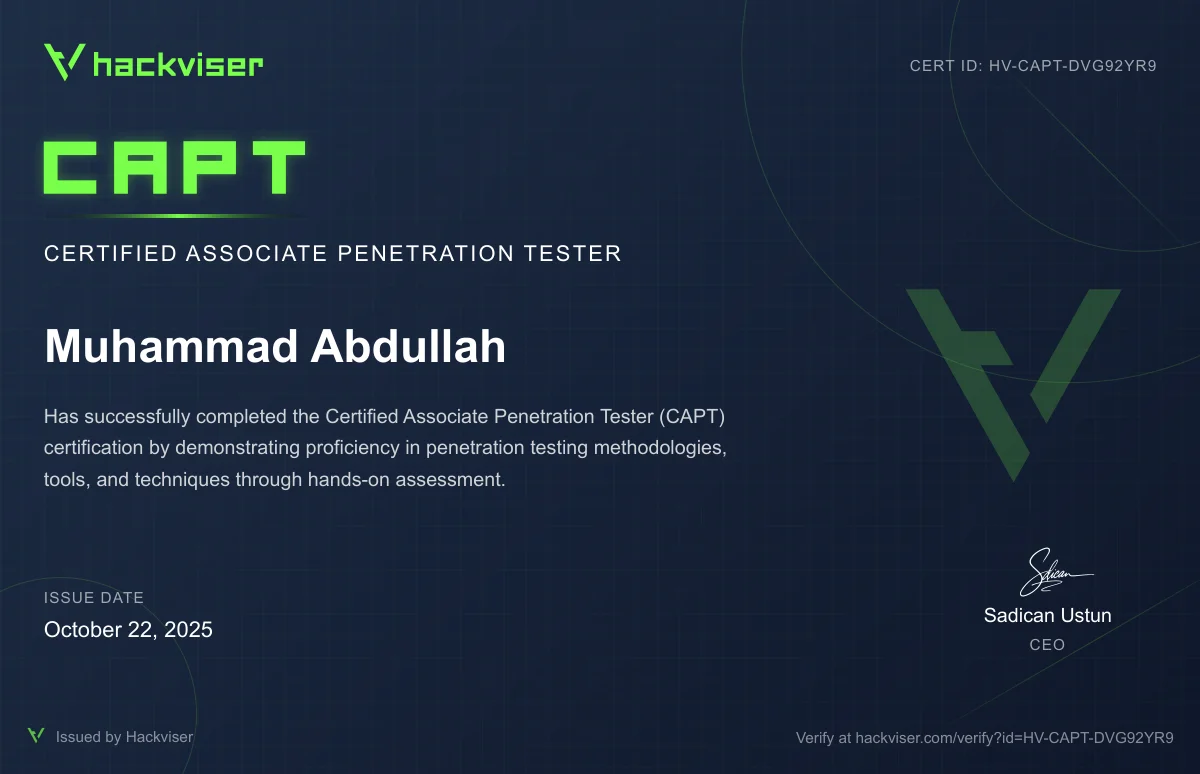 Preview of Certified Associate Penetration Tester (CAPT)